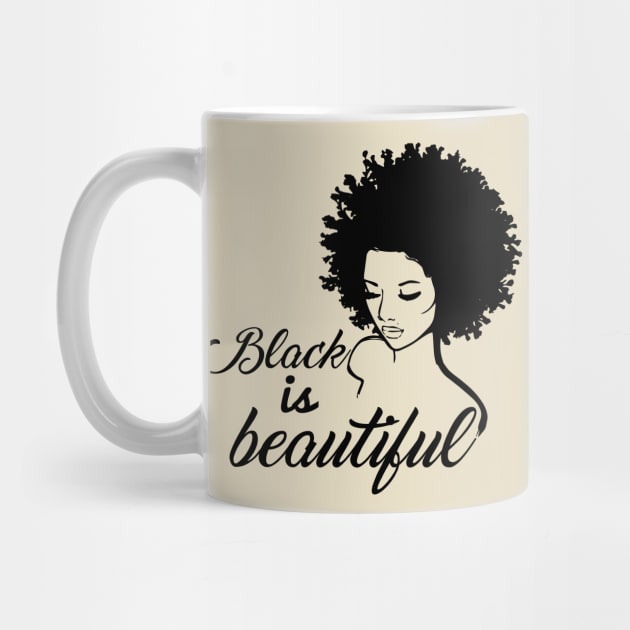 Black Is Beautiful Black Girl Magic Motivational Inspirational T-Shirt by shewpdaddy